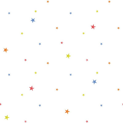 Galerie Tiny Tots 2 Primary Stars Smooth A4 Wallpaper Sample