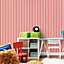 Galerie Tiny Tots 2 Red Regency Stripe Smooth Wallpaper