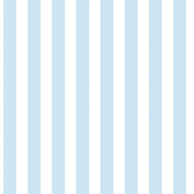 Galerie Tiny Tots 2 Sky Blue Regency Stripe Smooth Wallpaper