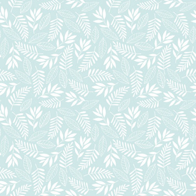 Galerie Tiny Tots 2 Turquoise Koala Leaf Smooth Wallpaper