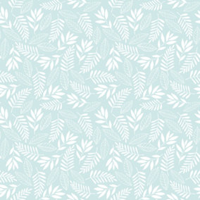 Galerie Tiny Tots 2 Turquoise Koala Leaf Smooth Wallpaper