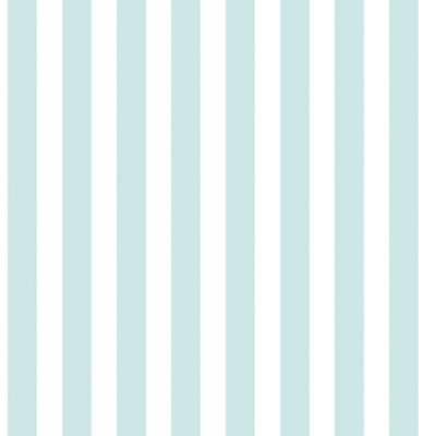 Galerie Tiny Tots 2 Turquoise Regency Stripe Smooth Wallpaper