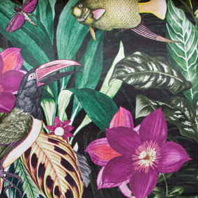 Galerie Tropical Collection Berry Palau Floral Fish And Bird Inspired Wallpaper Roll