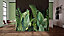Galerie Tropical Collection Blackberry Black Large Tropical Leaf Design 4-Panel Wall Mural