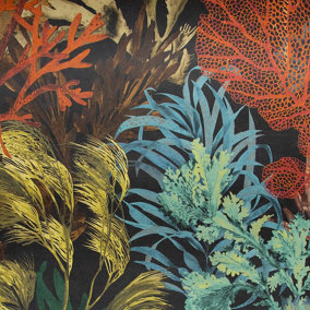 Galerie Tropical Collection Blackberry Bora Bora Coral Inspired Wallpaper Rolll