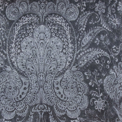 Galerie Tropical Collection Blackberry Tahiti Inspired Damask A4 Wallpaper Sample