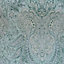Galerie Tropical Collection Blue Banana Tahiti Inspired Damask Wallpaper Roll