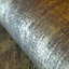 Galerie Universe Umber Brown Mercury Metallic Plain Texture Wallpaper Roll