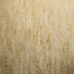 Galerie Urban Classics Brown Gold Brera Metallic Abstract Distress Wallpaper Roll