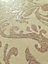 Galerie Urban Classics Brown Gold Notting Hill Metallic Loft Damask Wallpaper Roll