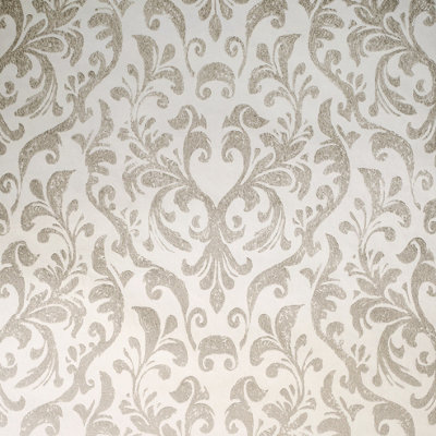 Galerie Urban Classics Cream Gold Notting Hill Metallic Loft Damask Wallpaper Roll