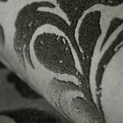 Galerie Urban Classics Flock Damask Silver Grey Wallpaper 81256
