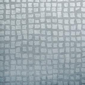 Galerie Urban Classics Steel Blue Manhattan Metallic Loft Tiles Wallpaper Roll