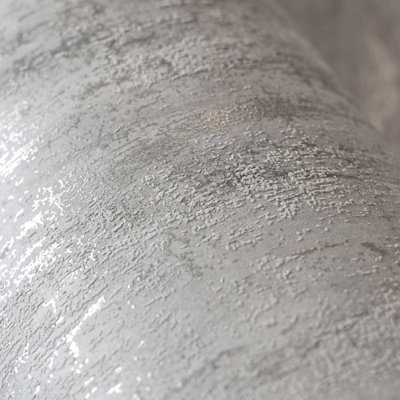 Galerie Urban Classics Taupe Grey Brera Metallic Abstract Distress Wallpaper Roll