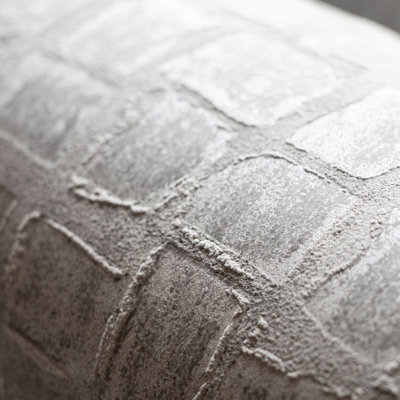 Galerie Urban Classics Taupe Grey Manhattan Metallic Loft Tiles Wallpaper Roll