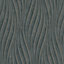 Galerie Urban Textures Black/Silver Sheen Wave Ribbons Wallpaper Roll