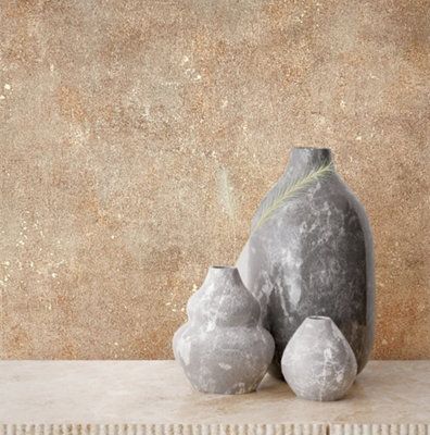Galerie Urban Textures Metallic Beige Abstract Plain Texture Wallpaper Roll