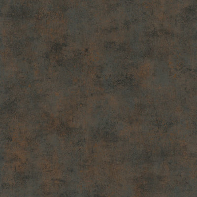 Galerie Urban Textures Metallic Black/Copper Abstract Plain Texture Wallpaper Roll