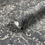 Galerie Urban Textures Metallic Black/Silver Ornamental Mottled Damask Wallpaper Roll