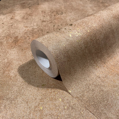 Galerie Urban Textures Metallic Brown Abstract Plain Texture Wallpaper Roll