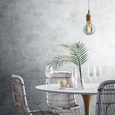 Galerie Urban Textures Metallic Grey Abstract Plain Texture Wallpaper Roll