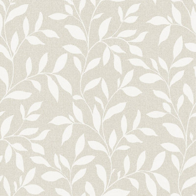 Galerie Utopia Beige Loose Leaf Wallpaper Roll