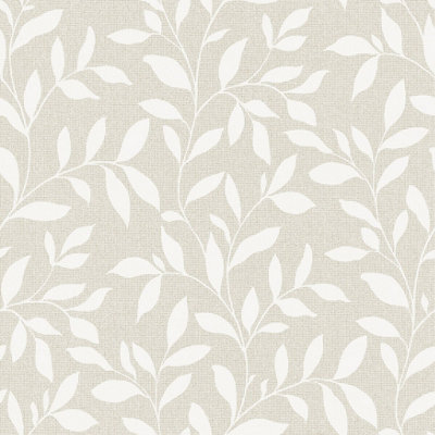 Galerie Utopia Beige Loose Leaf Wallpaper Roll