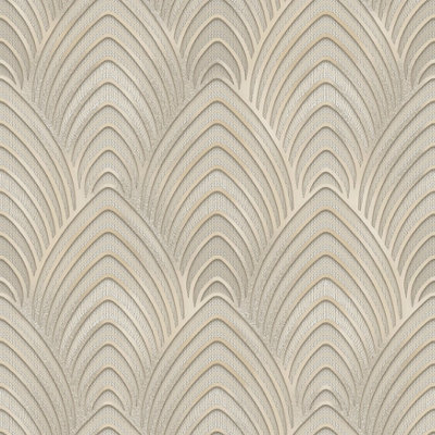 Galerie Utopia Cream Geometric Arch Array Lustre Finish Wallpaper Roll