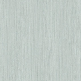 Galerie Utopia Light Blue Vertical Weave Stripe Sheen Finish Wallpaper Roll
