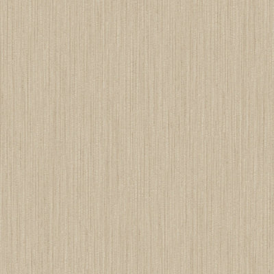 Galerie Utopia Light Brown Vertical Weave Stripe Sheen Finish Wallpaper Roll