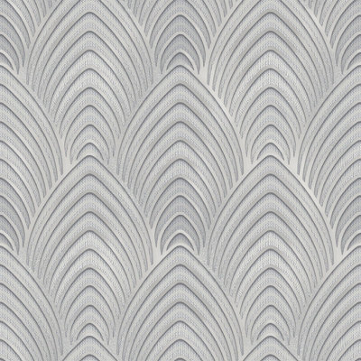Galerie Utopia Silver Geometric Arch Array Lustre Finish A4 Wallpaper Sample