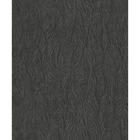 Galerie Utopia Silver/Grey Leaf Emboss Sheen Finish Wallpaper Roll