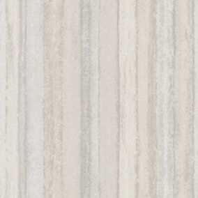 Galerie Utopia Silver/Grey Nomed Stripe Sheen Finish Wallpaper Roll