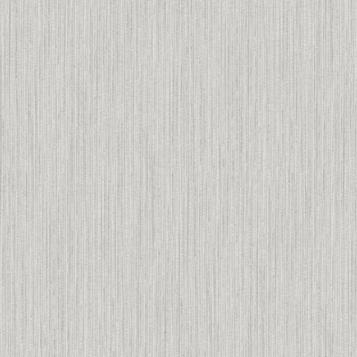 Galerie Utopia Silver Vertical Weave Stripe Sheen Finish Wallpaper Roll