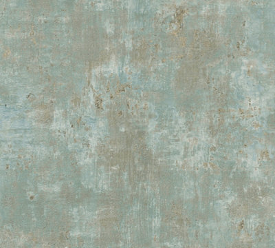 Galerie Welcome Home Blue Distressed Metallic Texture Wallpaper