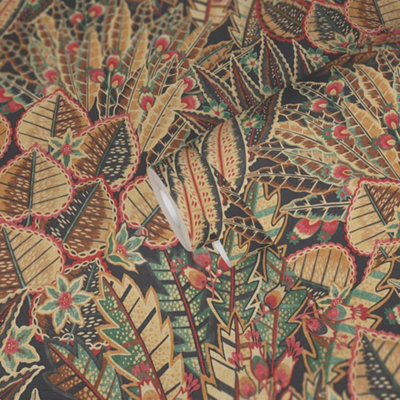 Galerie Welcome Home Bronze Brown Bohemian Floral Wallpaper