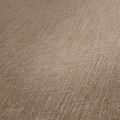 Galerie Welcome Home Bronze Brown Cotton Texture Wallpaper