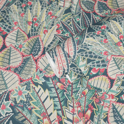 Galerie Welcome Home Green Bohemian Floral Wallpaper