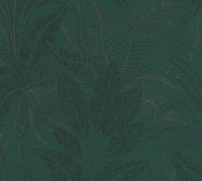 Galerie Welcome Home Green Botanical Leaves Wallpaper