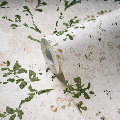 Galerie Welcome Home Green Rustic Blossom Wallpaper