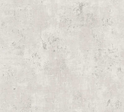 Galerie Welcome Home Silver Grey Distressed Metallic Texture Wallpaper