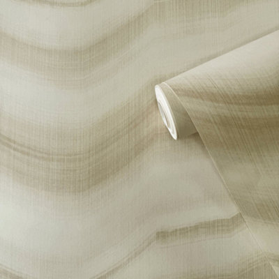 Galerie Zen Beige Stripe DWP0367-01 Wallpaper