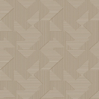 Galerie Zen Bronze Brown Geometric DWP0368-05 Wallpaper