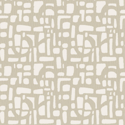 Galerie Zen Cream Geometric DWP0364-02 Wallpaper