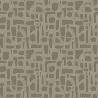 Galerie Zen Gold Geometric DWP0364-01 Wallpaper