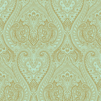 Galerie Zen Green Floral AM22002-4 Wallpaper