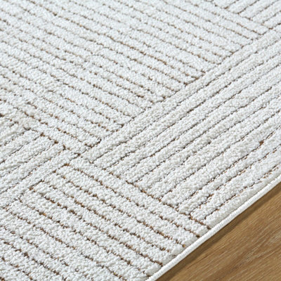 Galey Alix x Livabliss Architect GAAR2301 Modern Ivory Dark Brown ...