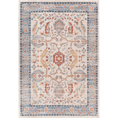 GALILEA In- & Outdoor Traditional Boho Burnt Orange Area Rug 200 x 275 cm