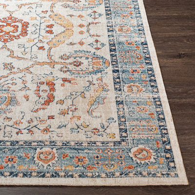 GALILEA In- & Outdoor Traditional Boho Burnt Orange Area Rug 200 x 275 cm