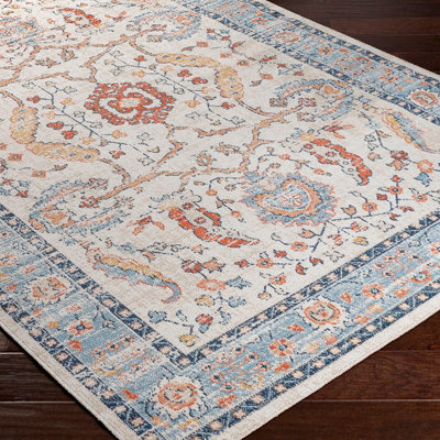 GALILEA In- & Outdoor Traditional Boho Burnt Orange Area Rug 200 x 275 cm